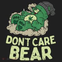 Dont Care Bear Smoking Weed Cannabis Marijuana 4 20 Stoner Gift 2 Beanie thumb 2