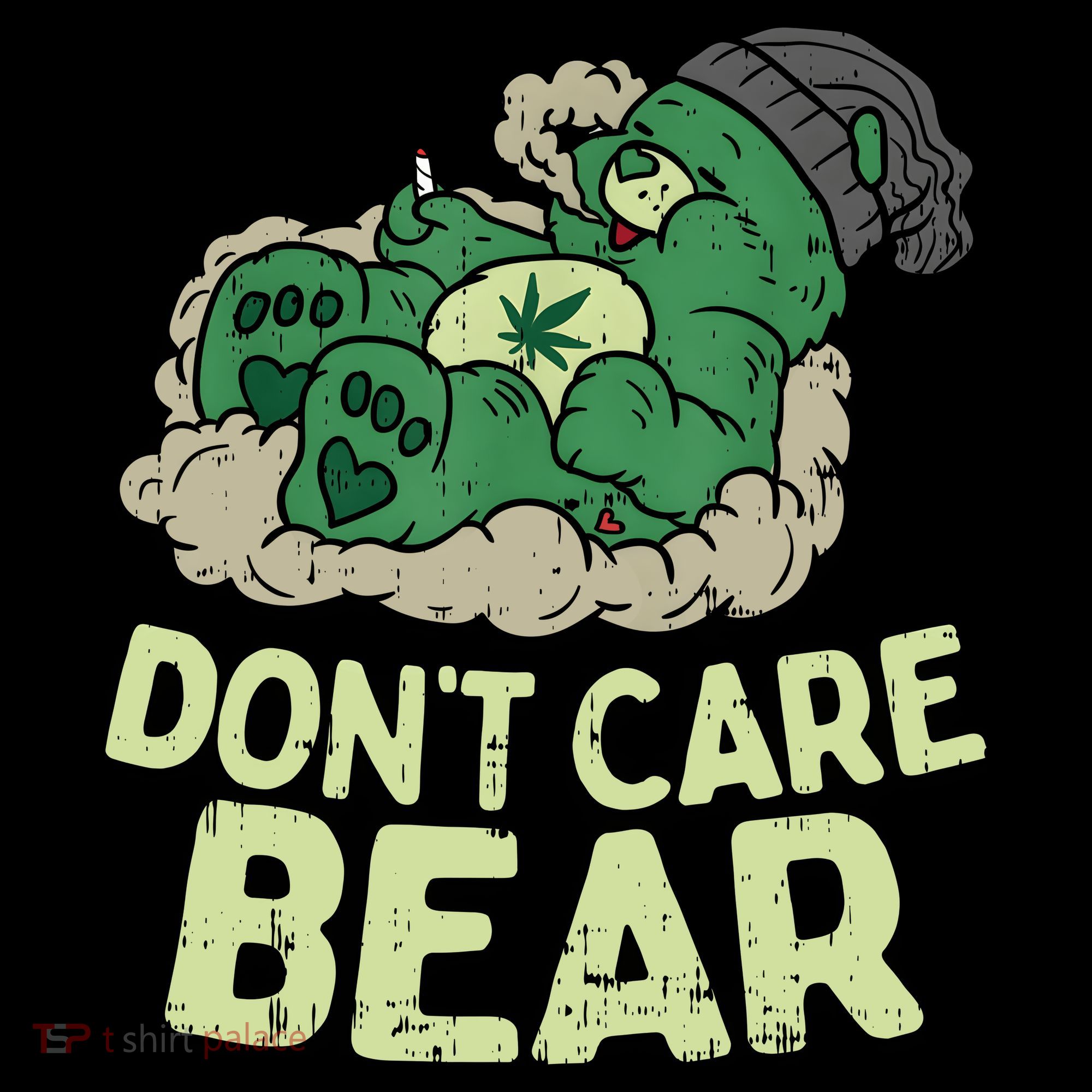 Dont Care Bear Smoking Weed Cannabis Marijuana 4 20 Stoner Gift 2 Mousepad