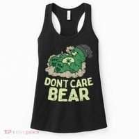 Dont Care Bear Smoking Weed Cannabis Marijuana 4 20 Stoner Gift 2 Women's Tank Top thumb 0