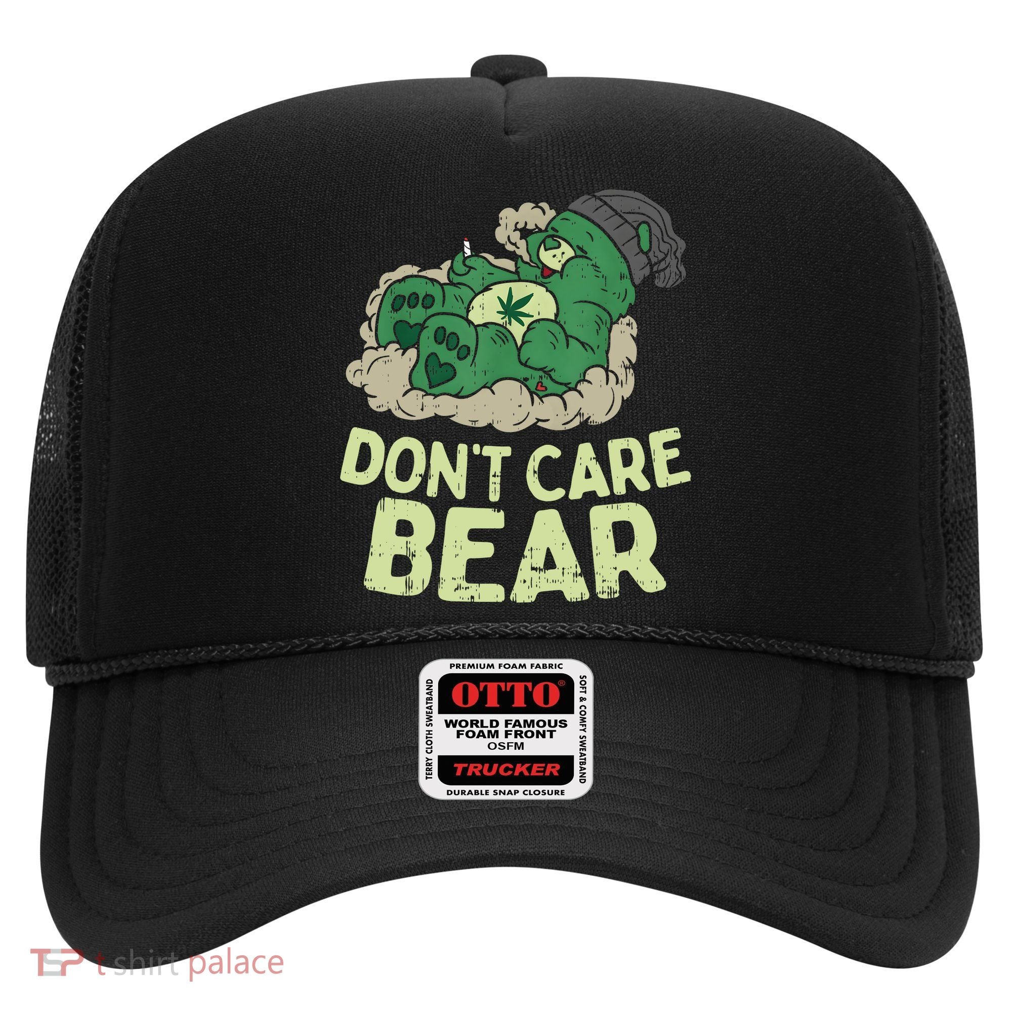Dont Care Bear Smoking Weed Cannabis Marijuana 4 20 Stoner Gift 2 Hat
