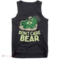 Dont Care Bear Smoking Weed Cannabis Marijuana 4 20 Stoner Gift 2 Tank Top thumb 0