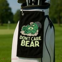 Dont Care Bear Smoking Weed Cannabis Marijuana 4 20 Stoner Gift 2 Golf Towel thumb 2
