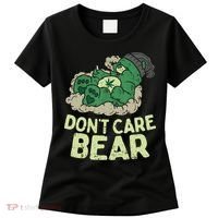 Dont Care Bear Smoking Weed Cannabis Marijuana 4 20 Stoner Gift 2 Women's T-Shirt thumb 0
