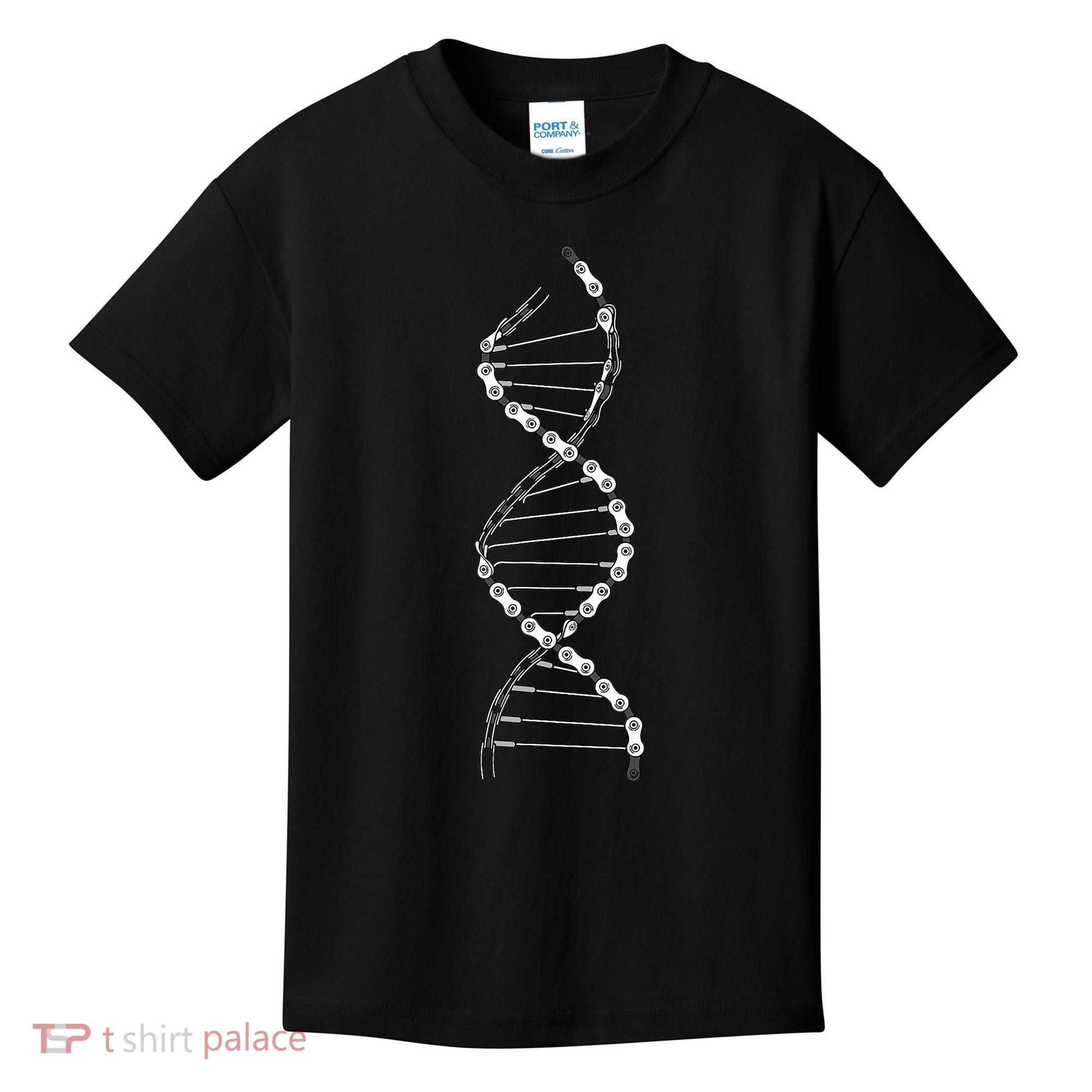 Dna Cycling Bicycle Chain Mountain Bike Lovers Outfit Kids T-Shirt