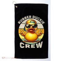 Duck Cruise Boagift Funny Rubber Duck Hunting Squad Great Gift Golf Towel thumb 0
