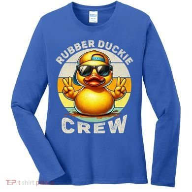Duck Cruise Boagift Funny Rubber Duck Hunting Squad Great Gift Women's Long Sleeve Shirt