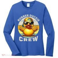 Duck Cruise Boagift Funny Rubber Duck Hunting Squad Great Gift Women's Long Sleeve Shirt thumb 0