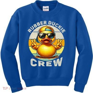 Duck Cruise Boagift Funny Rubber Duck Hunting Squad Great Gift Kids Sweatshirt