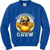 Duck Cruise Boagift Funny Rubber Duck Hunting Squad Great Gift Kids Sweatshirt thumb 0