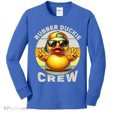 Duck Cruise Boagift Funny Rubber Duck Hunting Squad Great Gift Kids Long Sleeve Shirt
