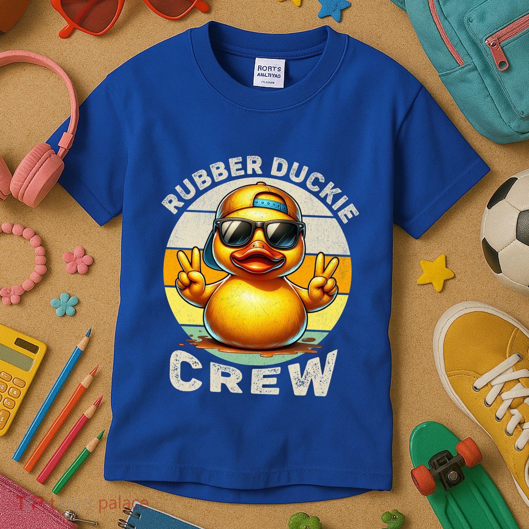 Duck Cruise Boagift Funny Rubber Duck Hunting Squad Great Gift Kids T-Shirt