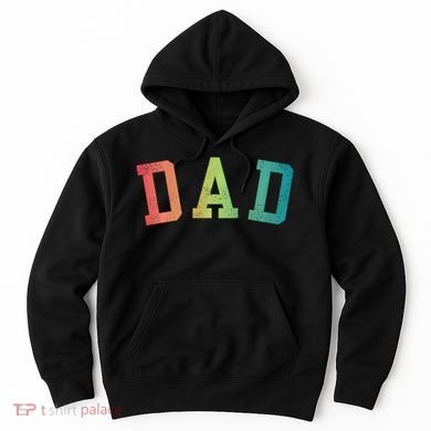 Dad Classic Bold Font FatherS Day New Dad Birthday Hoodie