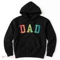 Dad Classic Bold Font FatherS Day New Dad Birthday Hoodie thumb 0
