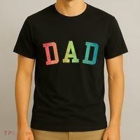 Dad Classic Bold Font FatherS Day New Dad Birthday T-Shirt thumb 3