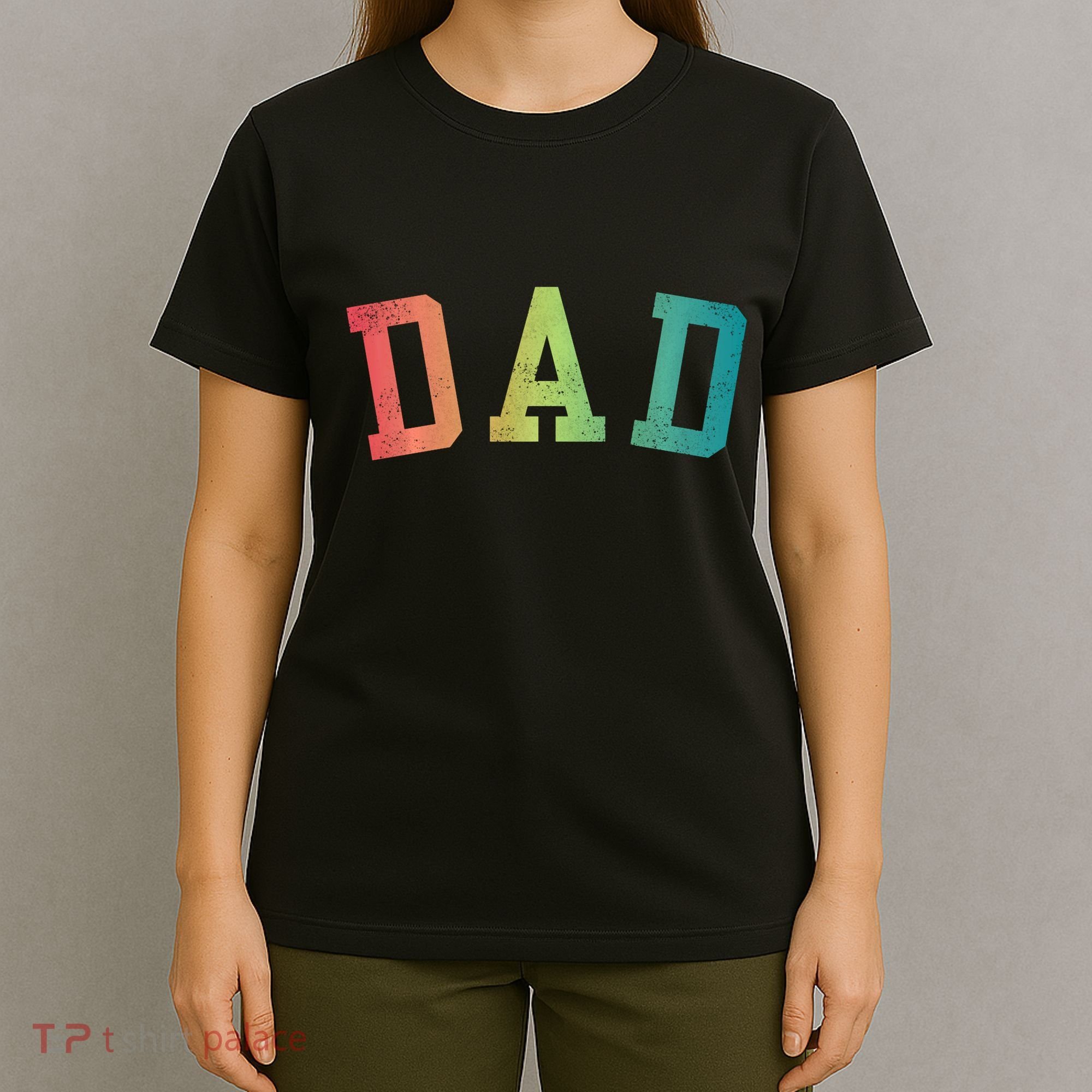 Dad Classic Bold Font FatherS Day New Dad Birthday T-Shirt
