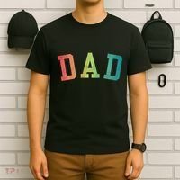 Dad Classic Bold Font FatherS Day New Dad Birthday T-Shirt thumb 6