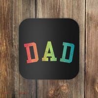 Dad Classic Bold Font FatherS Day New Dad Birthday Coaster thumb 0