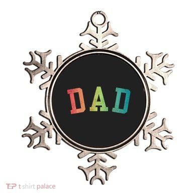 Dad Classic Bold Font FatherS Day New Dad Birthday Ornament
