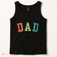 Dad Classic Bold Font FatherS Day New Dad Birthday Tank Top thumb 2