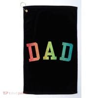 Dad Classic Bold Font FatherS Day New Dad Birthday Golf Towel thumb 0