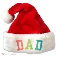 Dad Classic Bold Font FatherS Day New Dad Birthday Santa Hat thumb 0