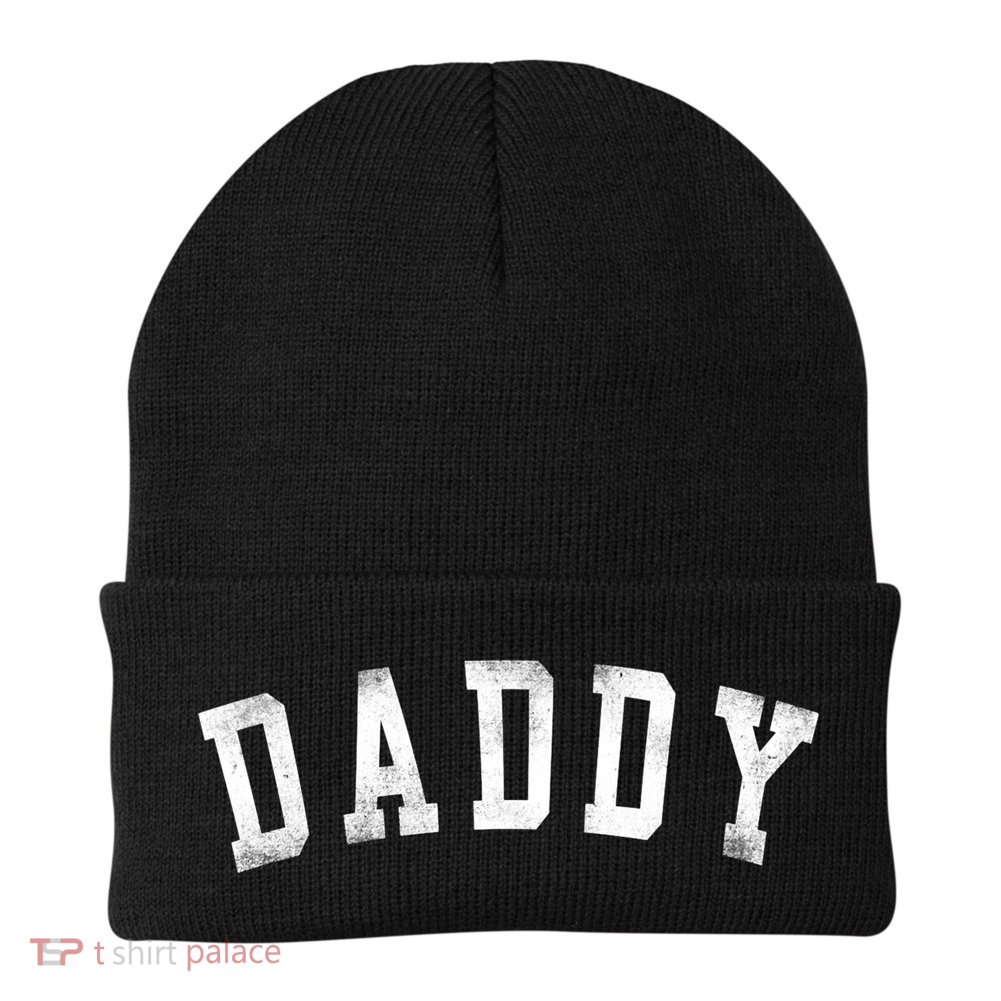 Daddy Classic Bold Font Birthday Daddy Beanie