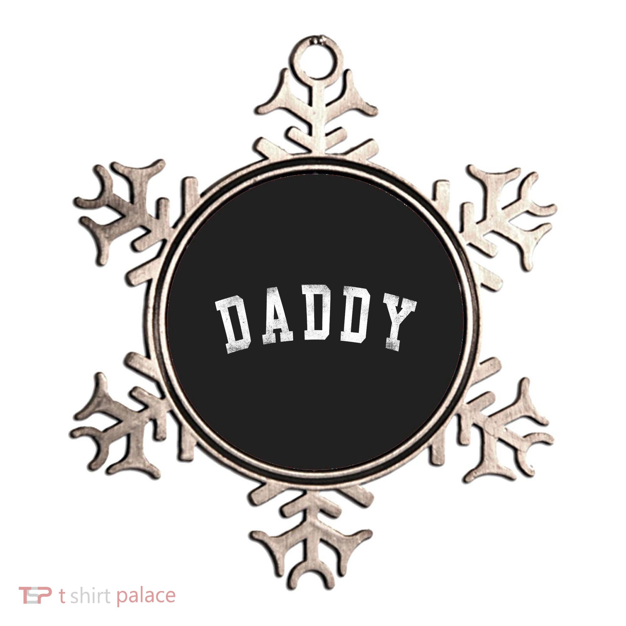 Daddy Classic Bold Font Birthday Daddy Ornament