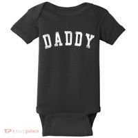 Daddy Classic Bold Font Birthday Daddy Baby Bodysuit thumb 0