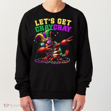 Dabbing Crawfish Costume Mardi Gras Women's Sweatshirt