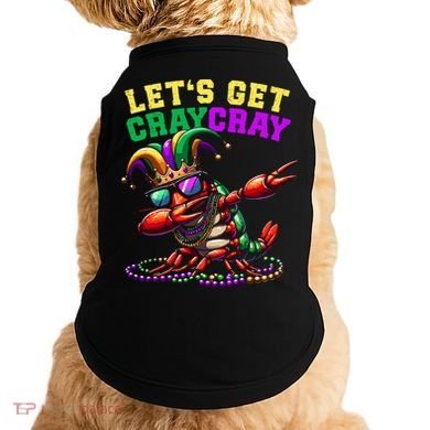 Dabbing Crawfish Costume Mardi Gras Doggie Tank