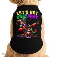 Dabbing Crawfish Costume Mardi Gras Doggie Tank thumb 0
