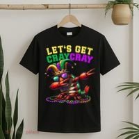 Dabbing Crawfish Costume Mardi Gras T-Shirt thumb 2