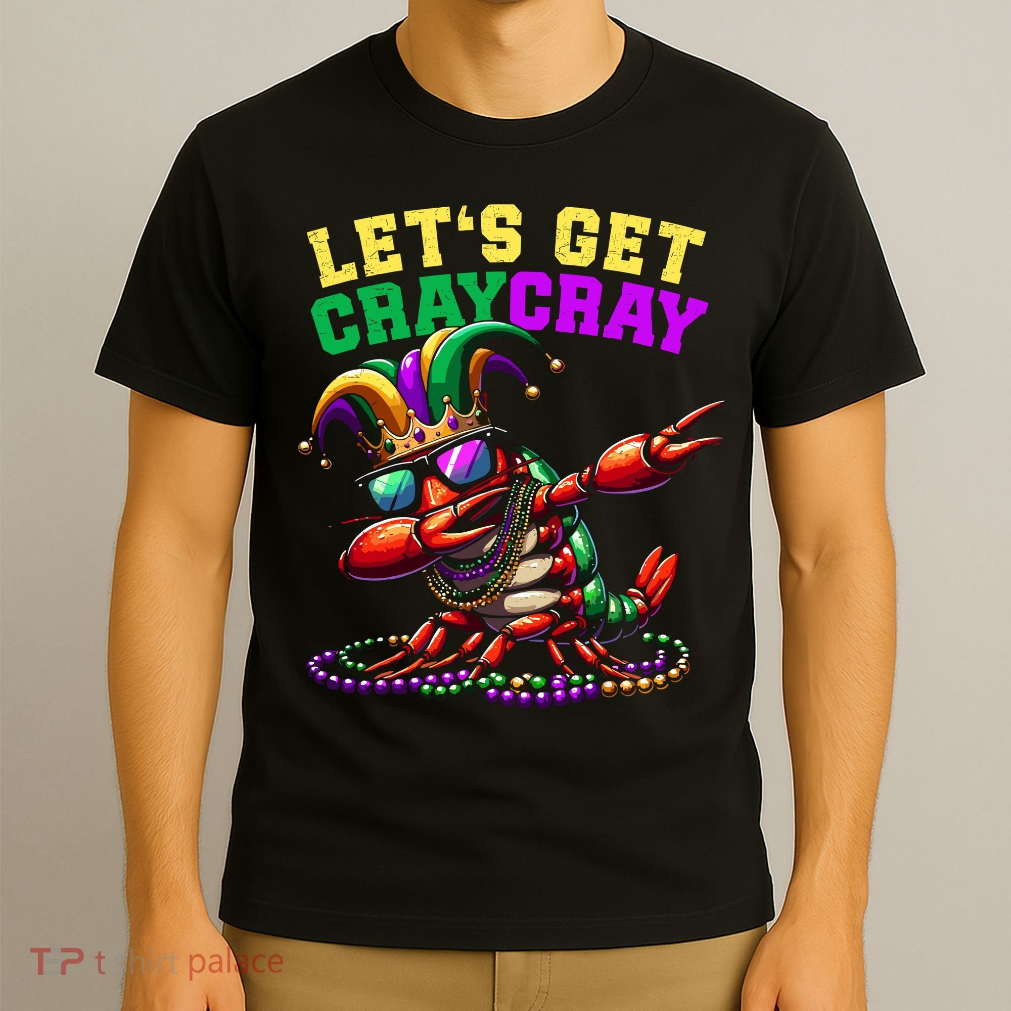 Dabbing Crawfish Costume Mardi Gras T-Shirt