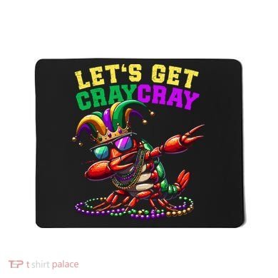 Dabbing Crawfish Costume Mardi Gras Mousepad