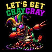 Dabbing Crawfish Costume Mardi Gras Mousepad thumb 1