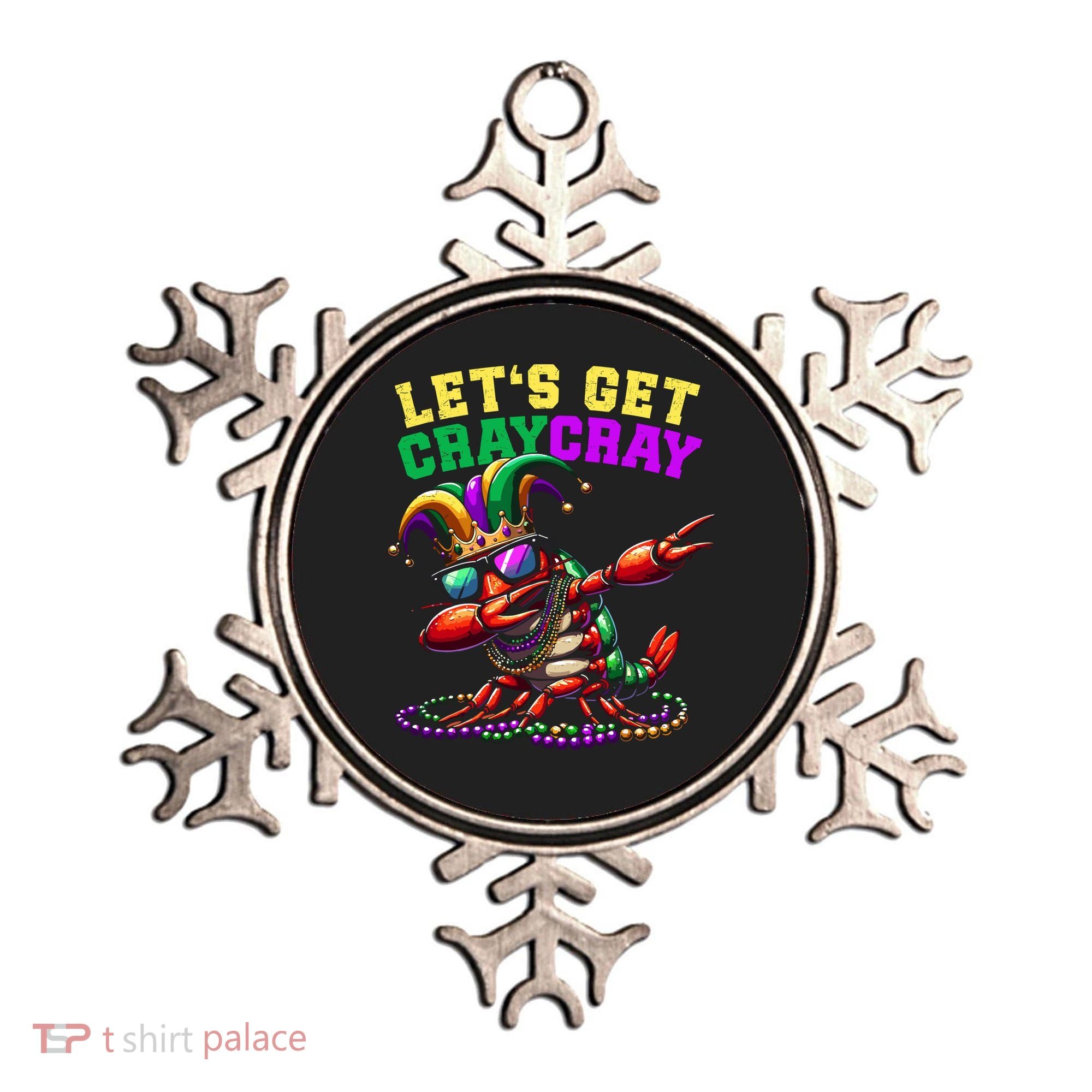 Dabbing Crawfish Costume Mardi Gras Ornament