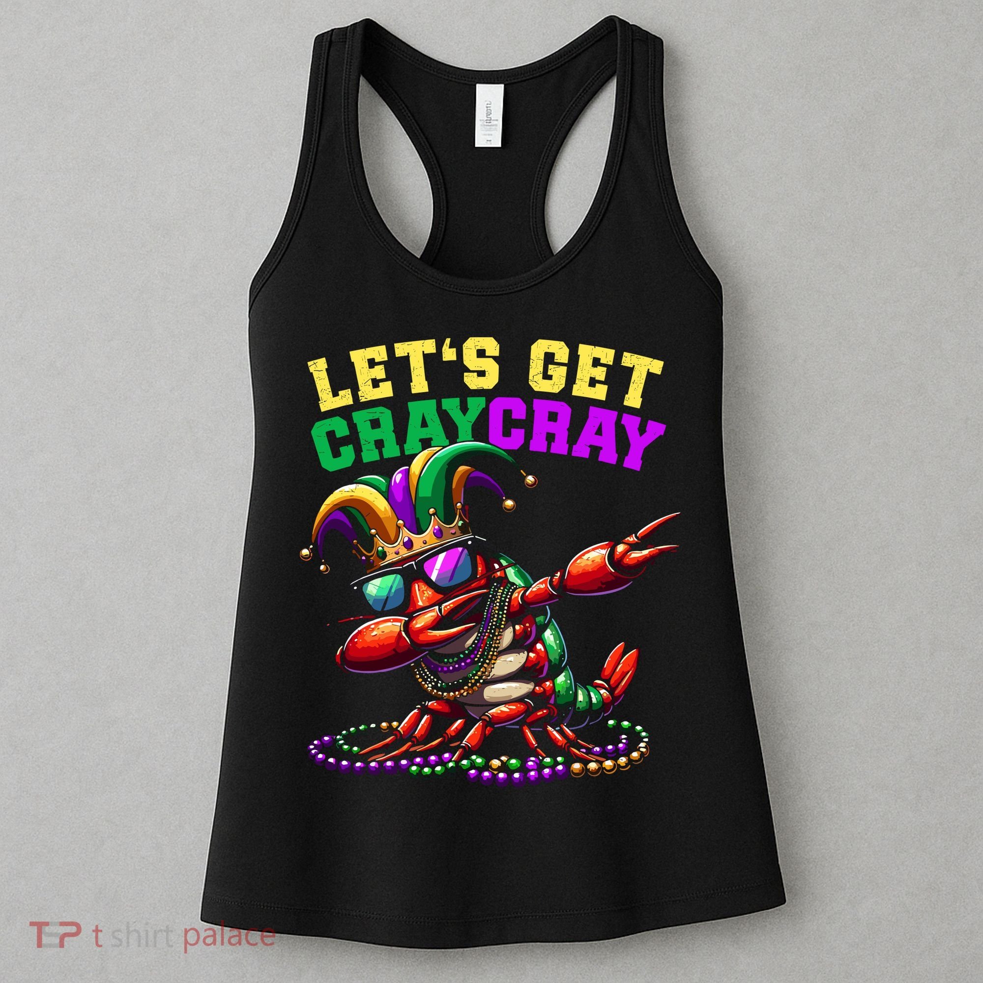 Dabbing Crawfish Costume Mardi Gras Women's Tank Top