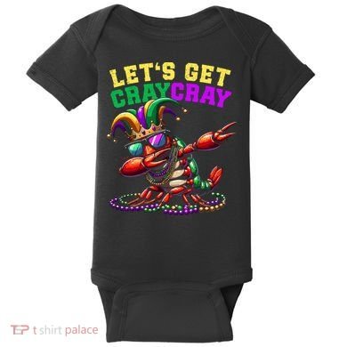 Dabbing Crawfish Costume Mardi Gras Baby Bodysuit