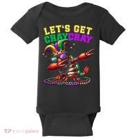 Dabbing Crawfish Costume Mardi Gras Baby Bodysuit thumb 0