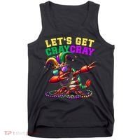 Dabbing Crawfish Costume Mardi Gras Tank Top thumb 0