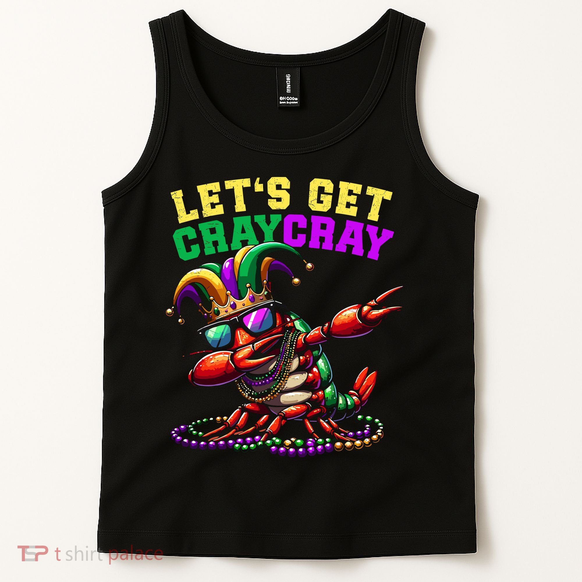 Dabbing Crawfish Costume Mardi Gras Tank Top