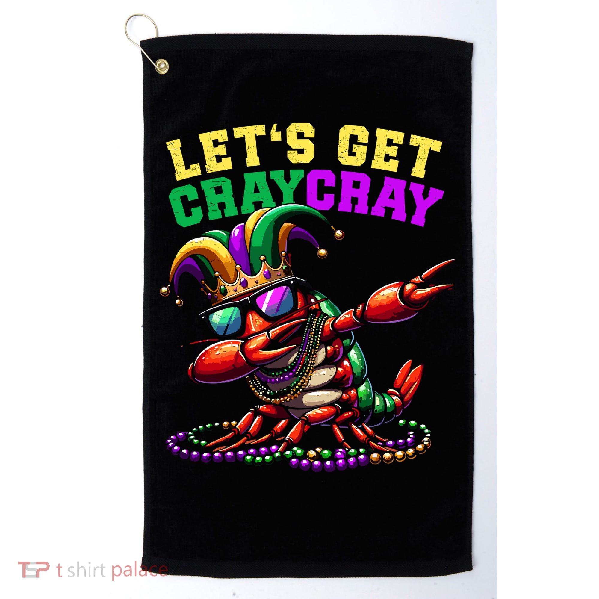 Dabbing Crawfish Costume Mardi Gras Golf Towel