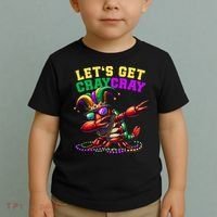 Dabbing Crawfish Costume Mardi Gras Toddler T-Shirt thumb 2