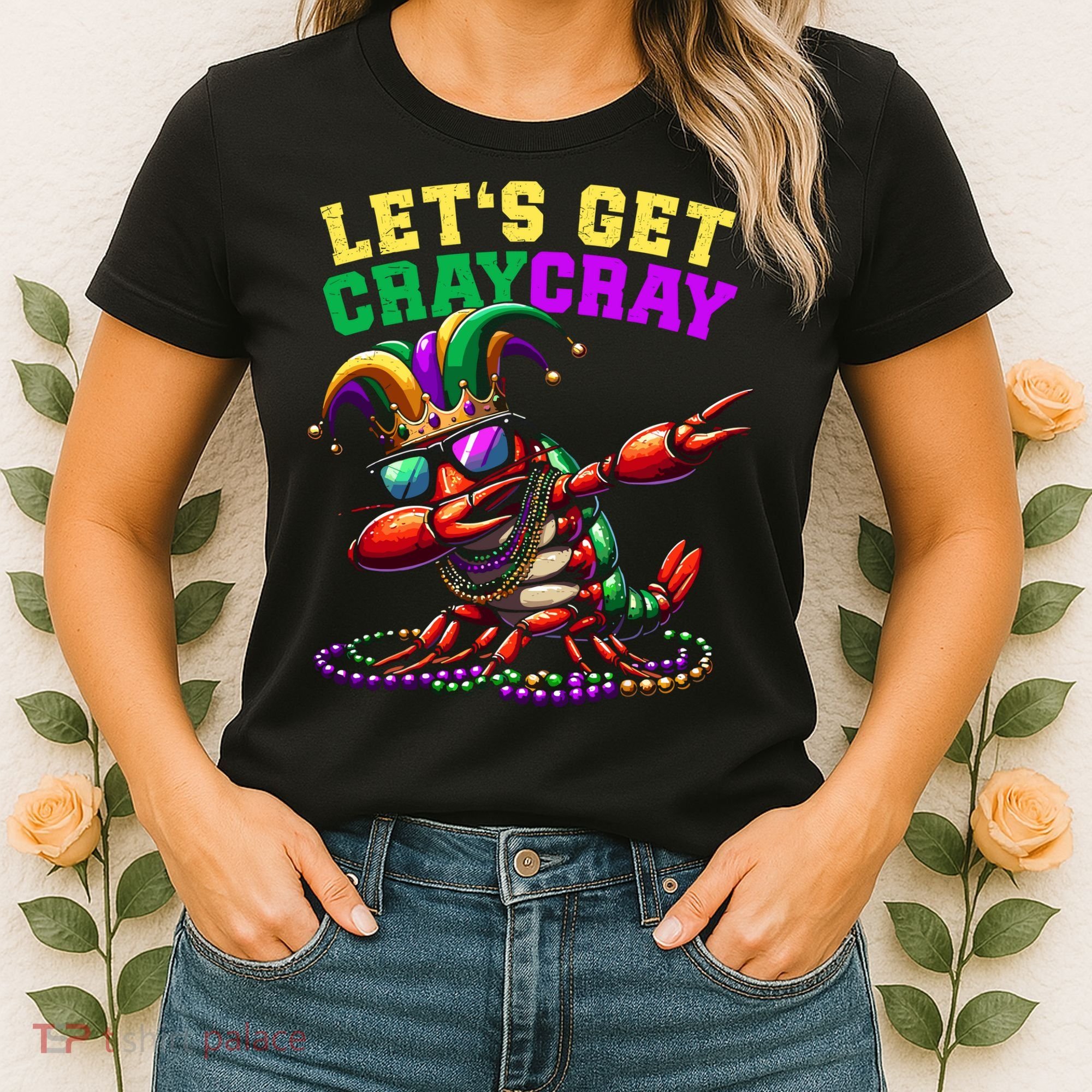 Dabbing Crawfish Costume Mardi Gras Women's T-Shirt