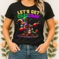 Dabbing Crawfish Costume Mardi Gras Women's T-Shirt thumb 2