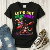 Dabbing Crawfish Costume Mardi Gras Women's T-Shirt thumb 3