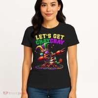 Dabbing Crawfish Costume Mardi Gras Women's T-Shirt thumb 4