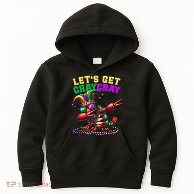 Dabbing Crawfish Costume Mardi Gras Kids Hoodie