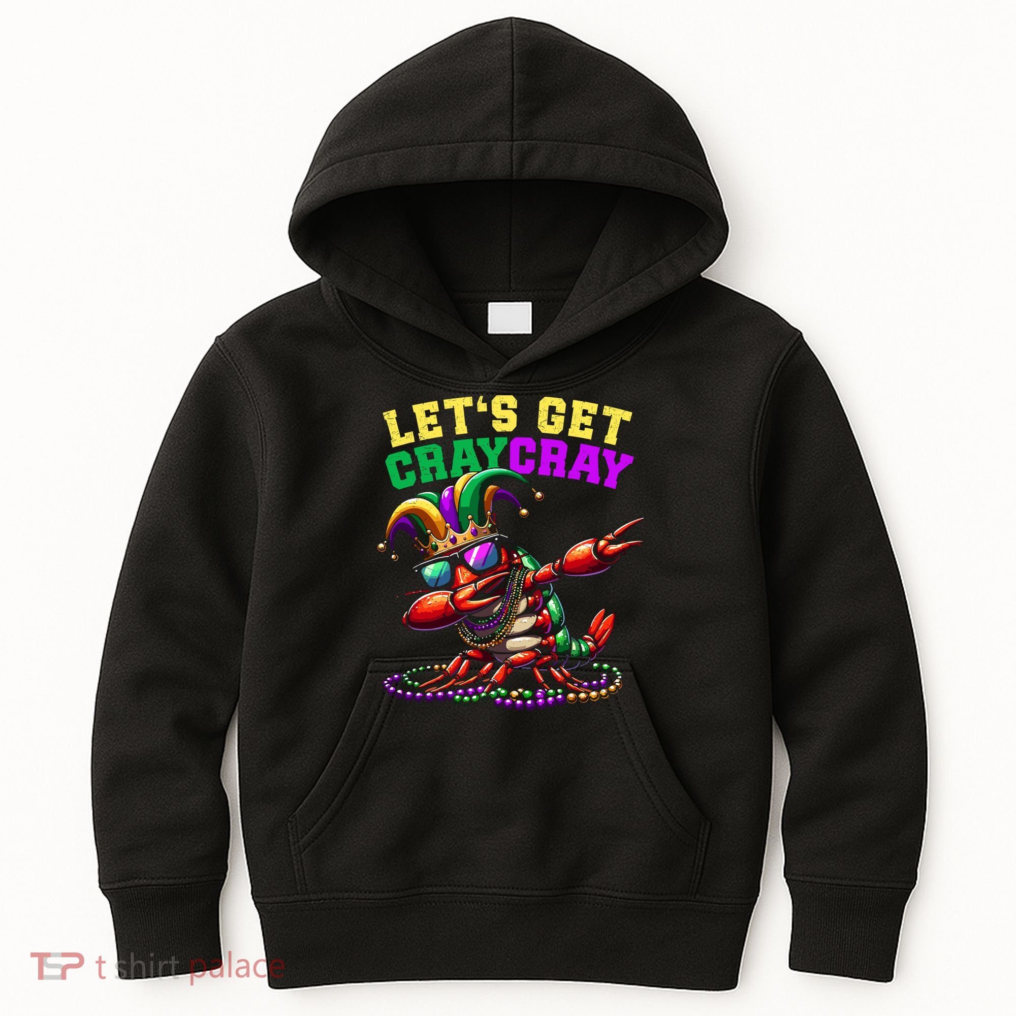Dabbing Crawfish Costume Mardi Gras Kids Hoodie