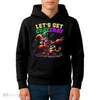 Dabbing Crawfish Costume Mardi Gras Kids Hoodie thumb 4